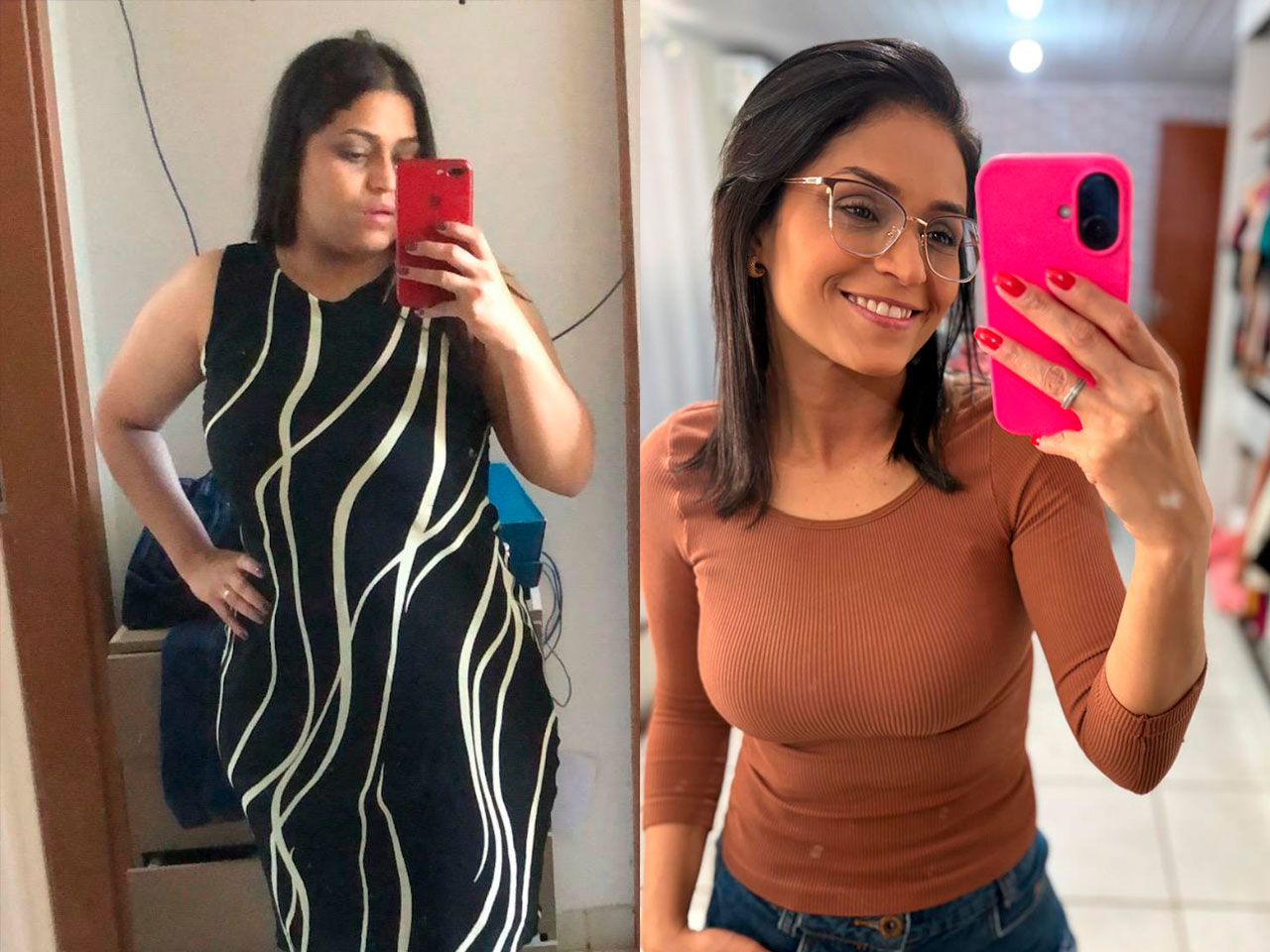 Comparativo de antes e depois de participante